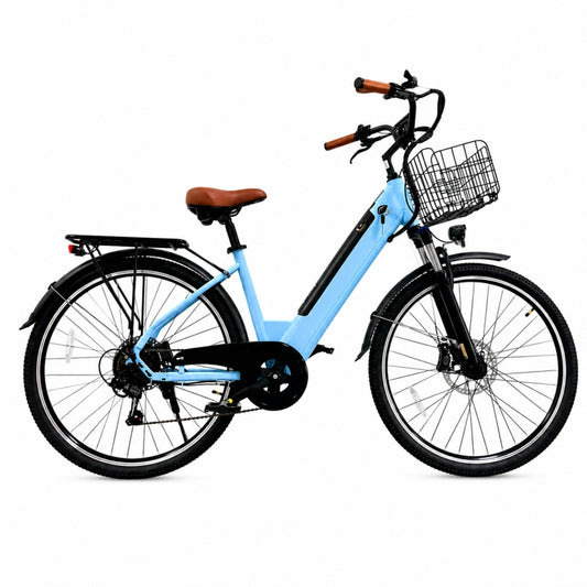2PC Ebike Long Range Electric Bicycle 250W Lady Citybike