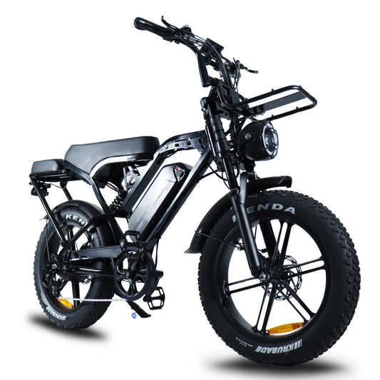 48V 250W Fat Tire Electric Bicycle | 20" Chain Drive E-Bike