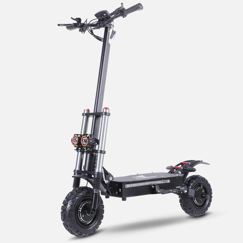 Adults Foldable Electric Scooter, 60V 28Ah battery 11 inch fat tire for off road city road wet road grass road