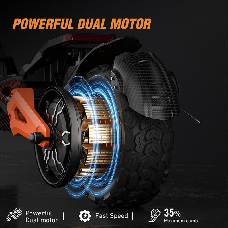 Smart Foldable Off-Road Electric Scooter | 80-90km Long Range | App Control & Dual Disc Brake