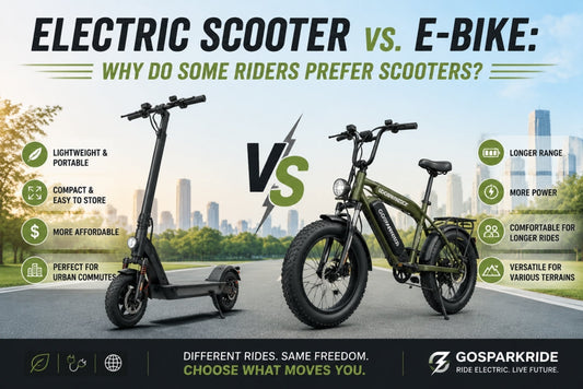 Electric Scooter vs. E-Bike: Why Do Some Riders Prefer Scooters?