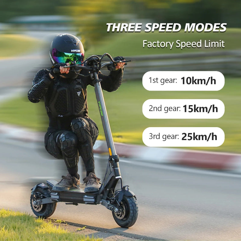 20.8AH Dual Motor 65KM Long Range 10-Inch Foldable Adult Electric Scooter-2
