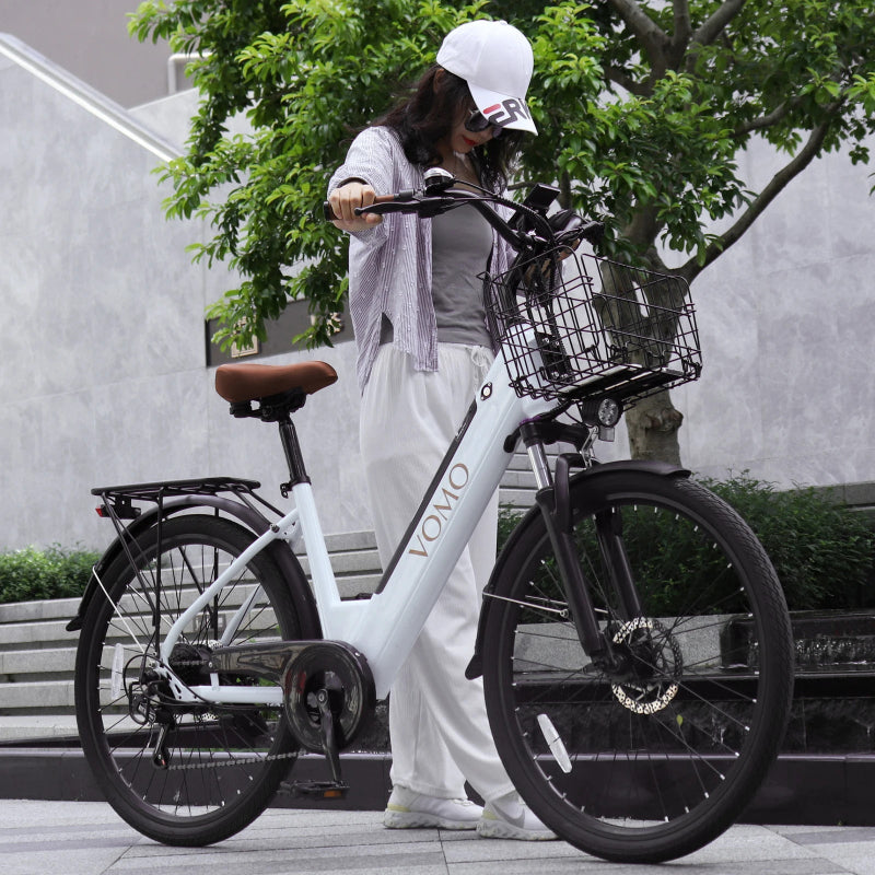 2PC Ebike Long Range Electric Bicycle 250W Lady Citybike
