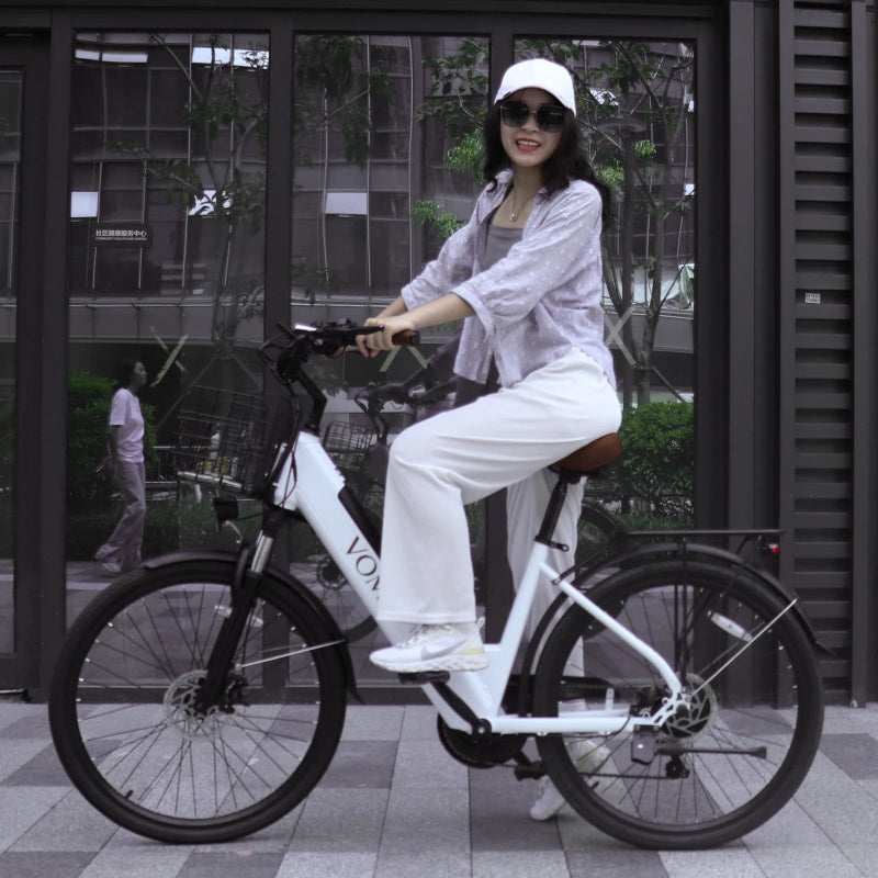2PC Ebike Long Range Electric Bicycle 250W Lady Citybike
