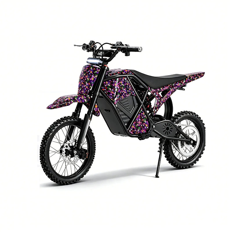 High-Speed Off-Road E-Moto: 4000W Mid-Drive Motor, 50 MPH Top Speed

