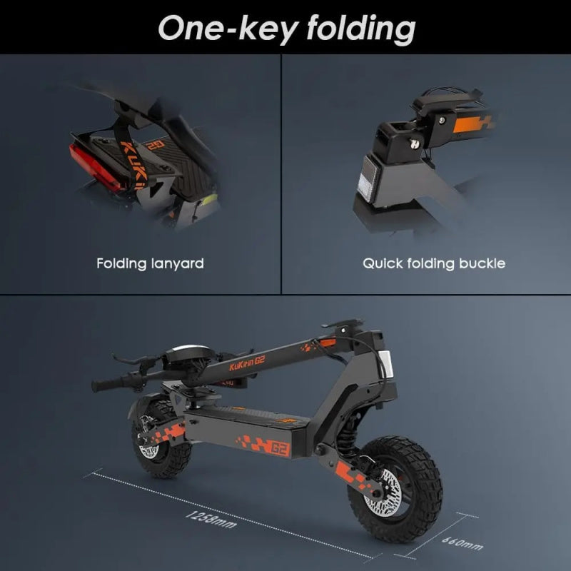 48V 15Ah Foldable Electric Scooter | 800W Motor, Touch Screen, Dual Disc Brakes & 55km Range