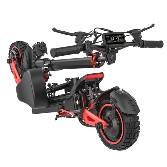 48V 18Ah Long Range Electric Scooter with Seat | Dual Suspension, Dual Disc Brake & 50km Range