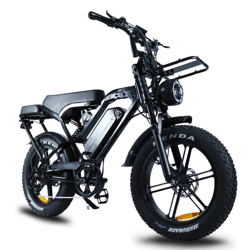 48V 250W Fat Tire Electric Bicycle | 20" Chain Drive E-Bike
