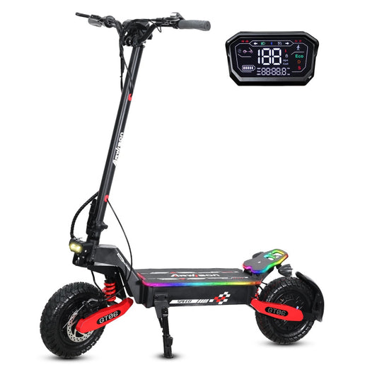48V Fat Tire Electric Scooter for Adults | 11-Inch Off-Road Scooter with Full Suspension