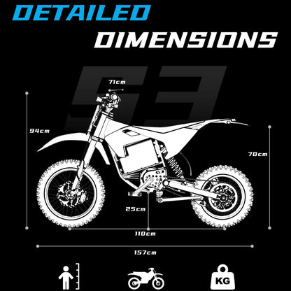 Fat Tire teenager Kids Electric E Dirt Bike Bicycle blue color