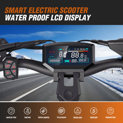 Foldable Off-Road Electric Scooter | 60V 30Ah Dual Motor | 80-90km Range | 11" Off-Road Tires & Dual Suspension

