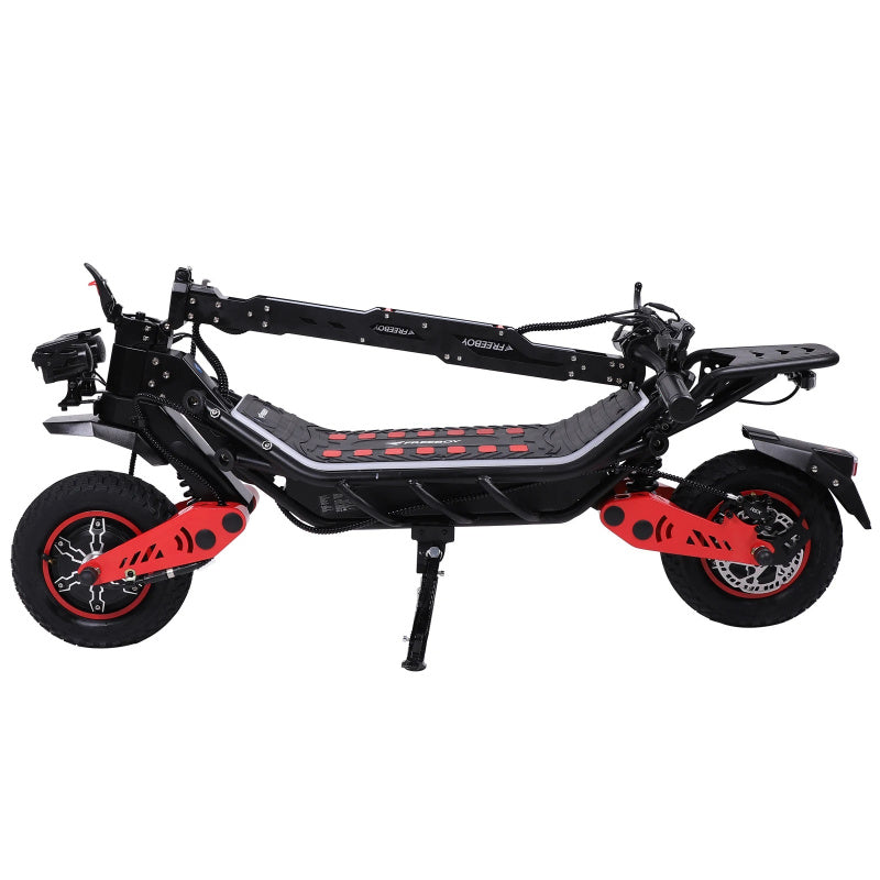 GoSparkRide freeboy powerful dual motor electric scooter features 6000W US version power, 60V 23Ah battery, 75km/h top speed
