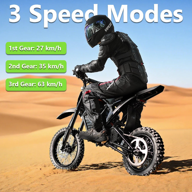 High-Power Off-Road E-Bike: 3500W Peak, Beginner Friendly-1
