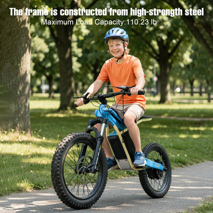 Mini Electric Motocross Bike for Adults & Kids | 48V Battery, Hydraulic Disc Brake & Mountain Trail Performance