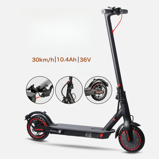 Portable 350W Electric Scooter for Adults | Foldable Design, 36V Battery, LED Light & Disc Brake