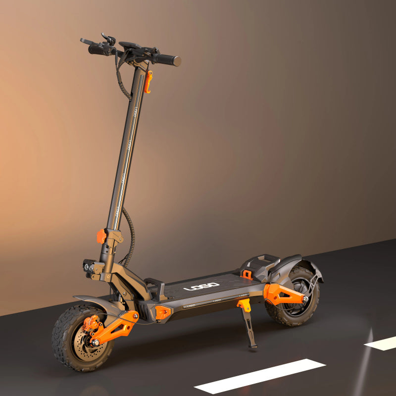 Powerful dual motor electric scooter with 60V 30Ah battery, 90km range, 11-inch off-road tires, IPX6 waterproof