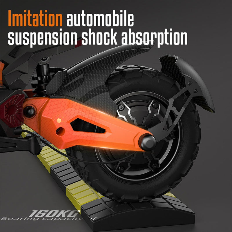 Smart Foldable Off-Road Electric Scooter | 80-90km Long Range | App Control & Dual Disc Brake | EU/US Standard
