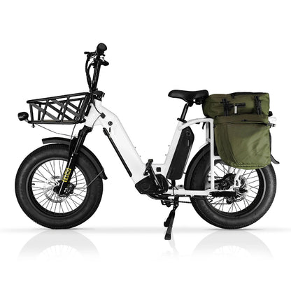 Ultimate 20" Foldable Cargo E-Bike – Built for Food Delivery & Urban Hauling