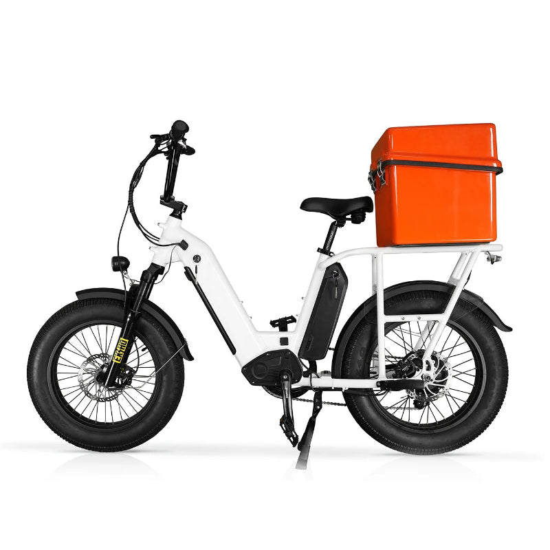 Ultimate 20" Foldable Cargo E-Bike – Built for Food Delivery & Urban Hauling