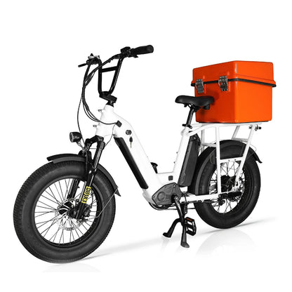 Ultimate 20" Foldable Cargo E-Bike – Built for Food Delivery & Urban Hauling