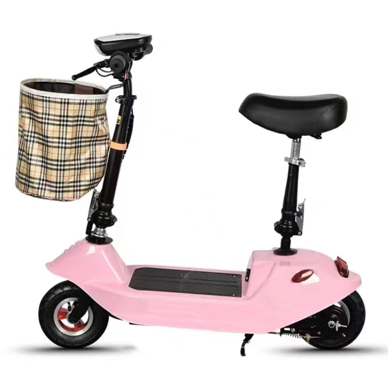 Ultra-Compact Mini E-Scooter: The Perfect Foldable Ride for Work & School pink color